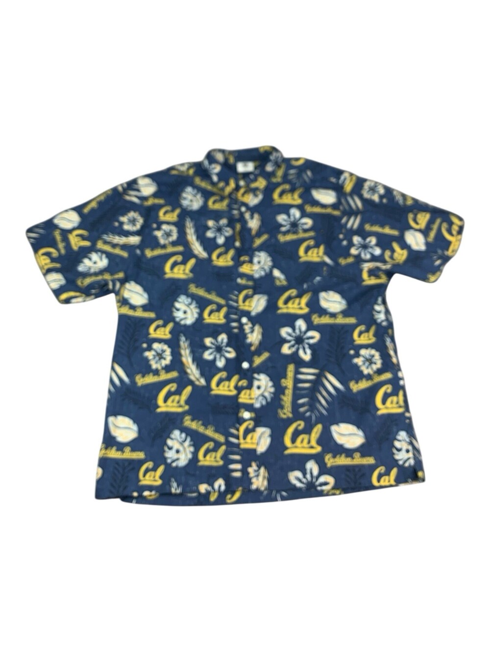 California Golden Bears Wes and Willy Hawaiian Shirt Short Sleeve Men’s Size 2XL